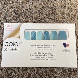 Color Street Blue Nail Polish Strips